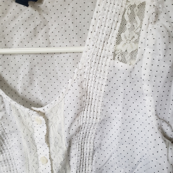 Polka dots short sleeve blouse - Picture 2 of 2